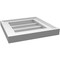Ekena Millwork Vertical Surface Mount PVC Gable Vnt: Non-Functional, w/2"W x 1-1/2"H, Brickmould Frame, 12"W x 12"H GVPVE12X1202SN - alternate 3